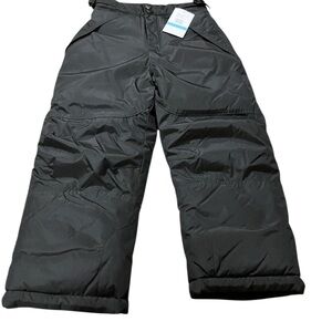 London Fog Kids Black Snow Pants 5/6 Medium Insulated Winter Clothes
